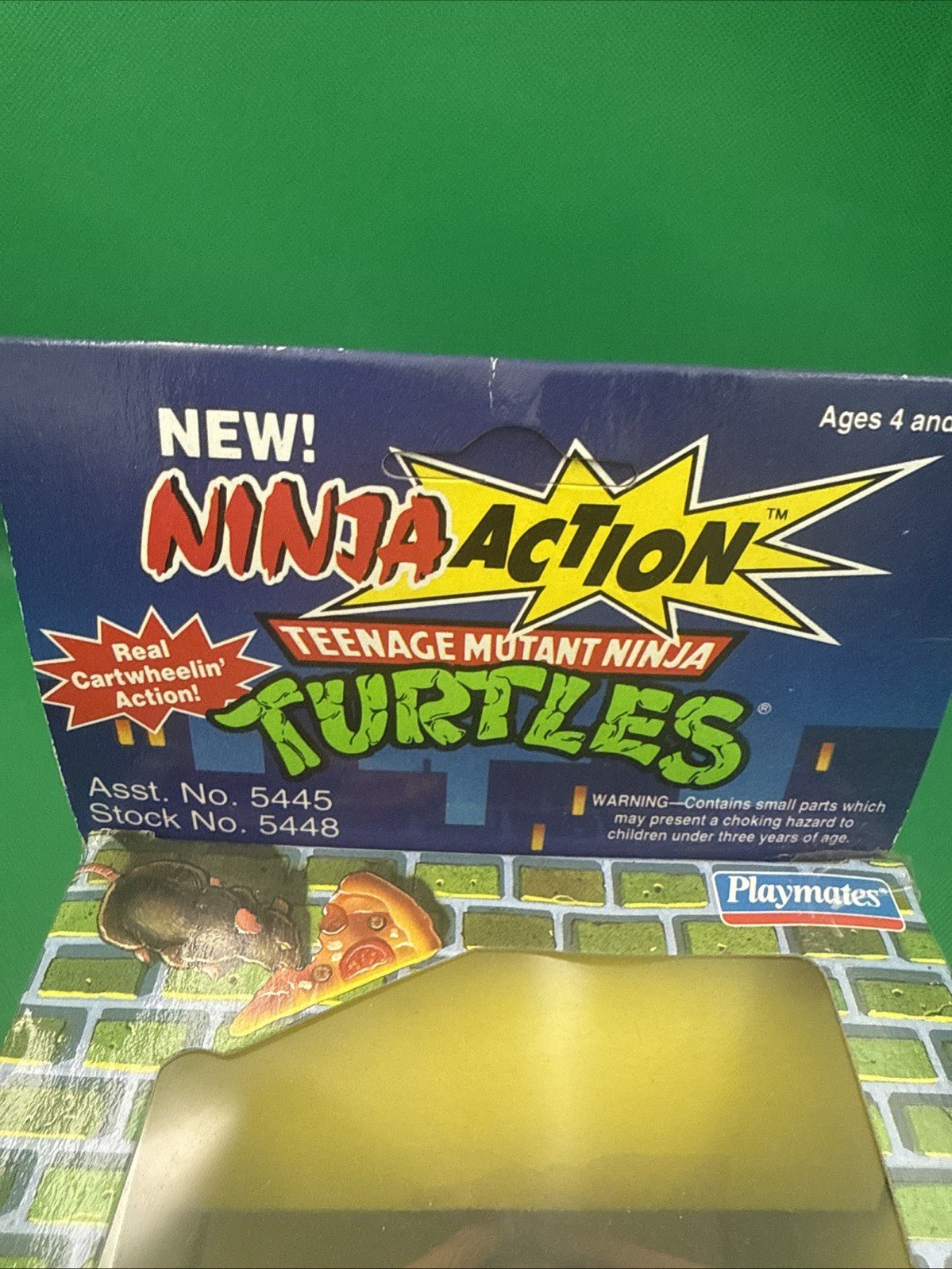 1993 Playmates Toys Cartwheelin’ Karate Don TMNT Figure SEALED Ninja Action - toyscardscomics