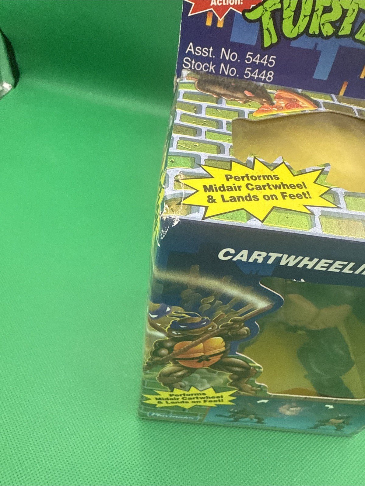 1993 Playmates Toys Cartwheelin’ Karate Don TMNT Figure SEALED Ninja Action - toyscardscomics