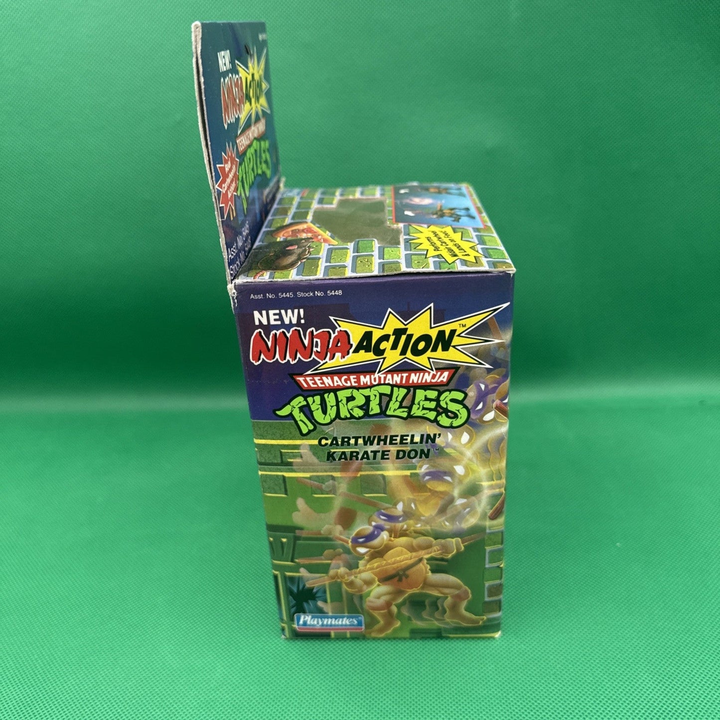 1993 Playmates Toys Cartwheelin’ Karate Don TMNT Figure SEALED Ninja Action - toyscardscomics