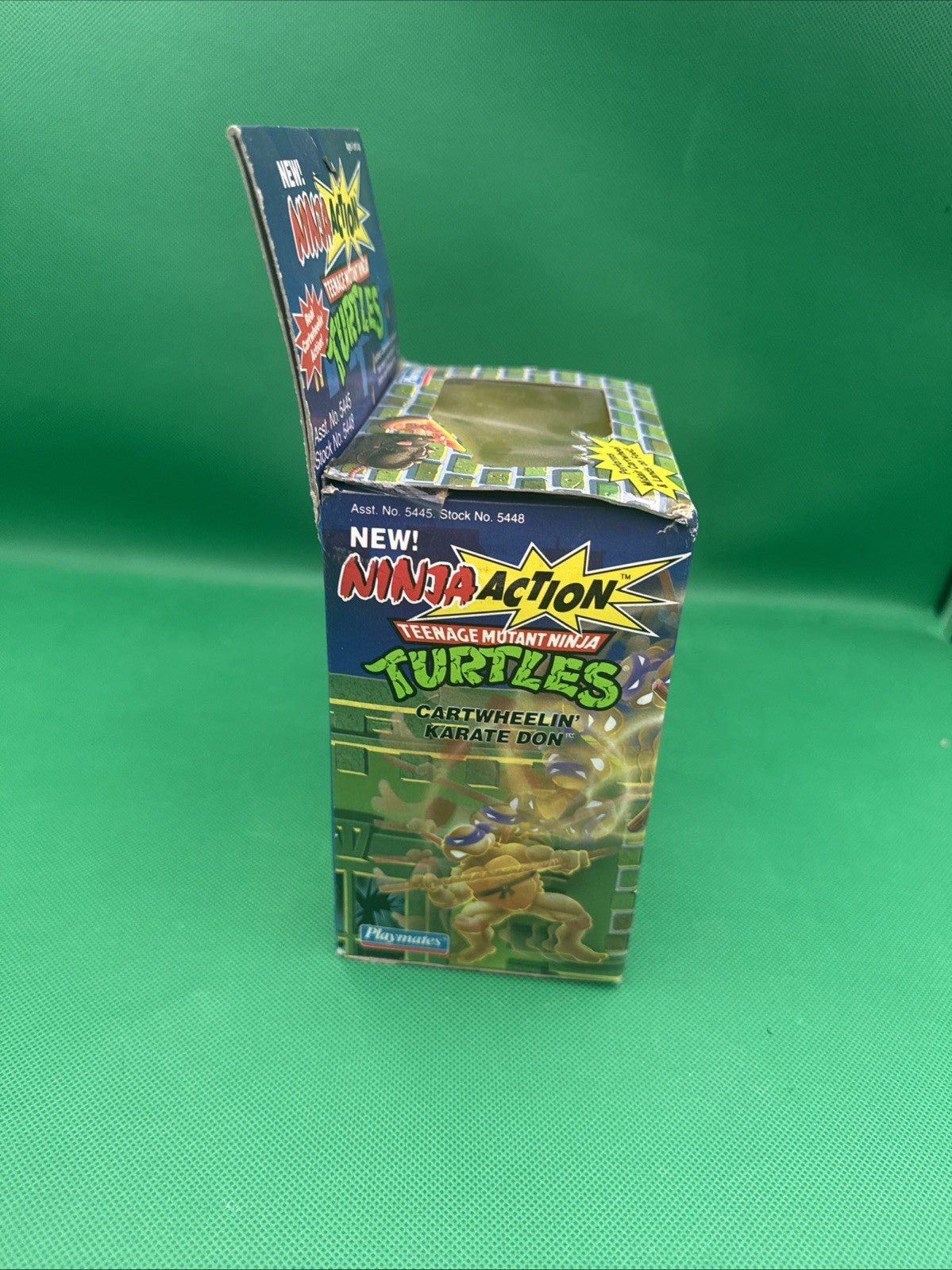 1993 Playmates Toys Cartwheelin’ Karate Don TMNT Figure SEALED Ninja Action - toyscardscomics