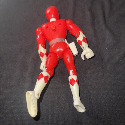 1994 Bandai Power Rangers Mighty Morphin Red Ranger Kicking 8” Action Figure - toyscardscomics