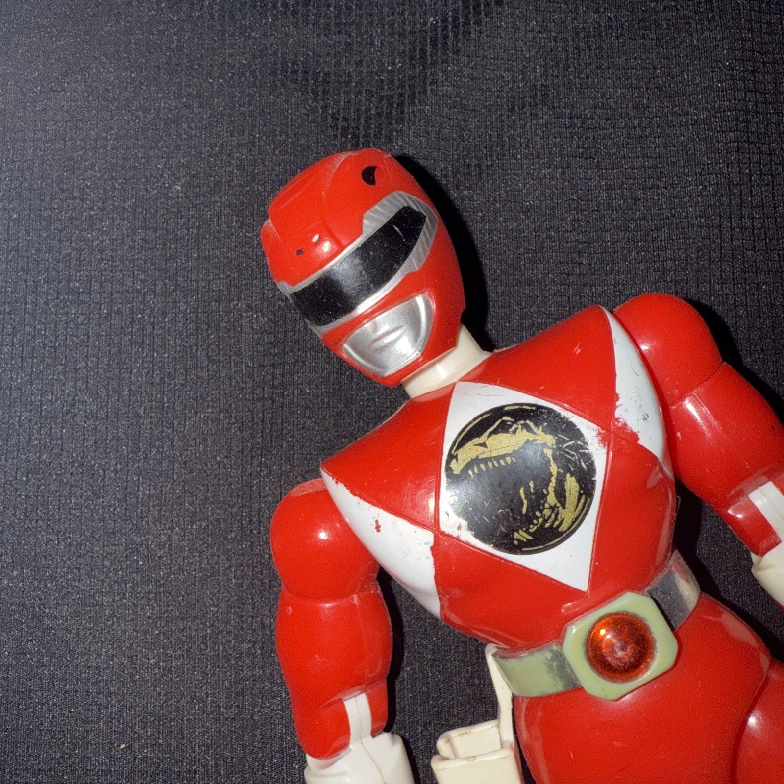1994 Bandai Power Rangers Mighty Morphin Red Ranger Kicking 8” Action Figure - toyscardscomics