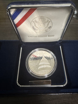 1994 S U.S. Mint Bicentennial U.S. Capitol Commemorative Proof Silver Dollar OGP