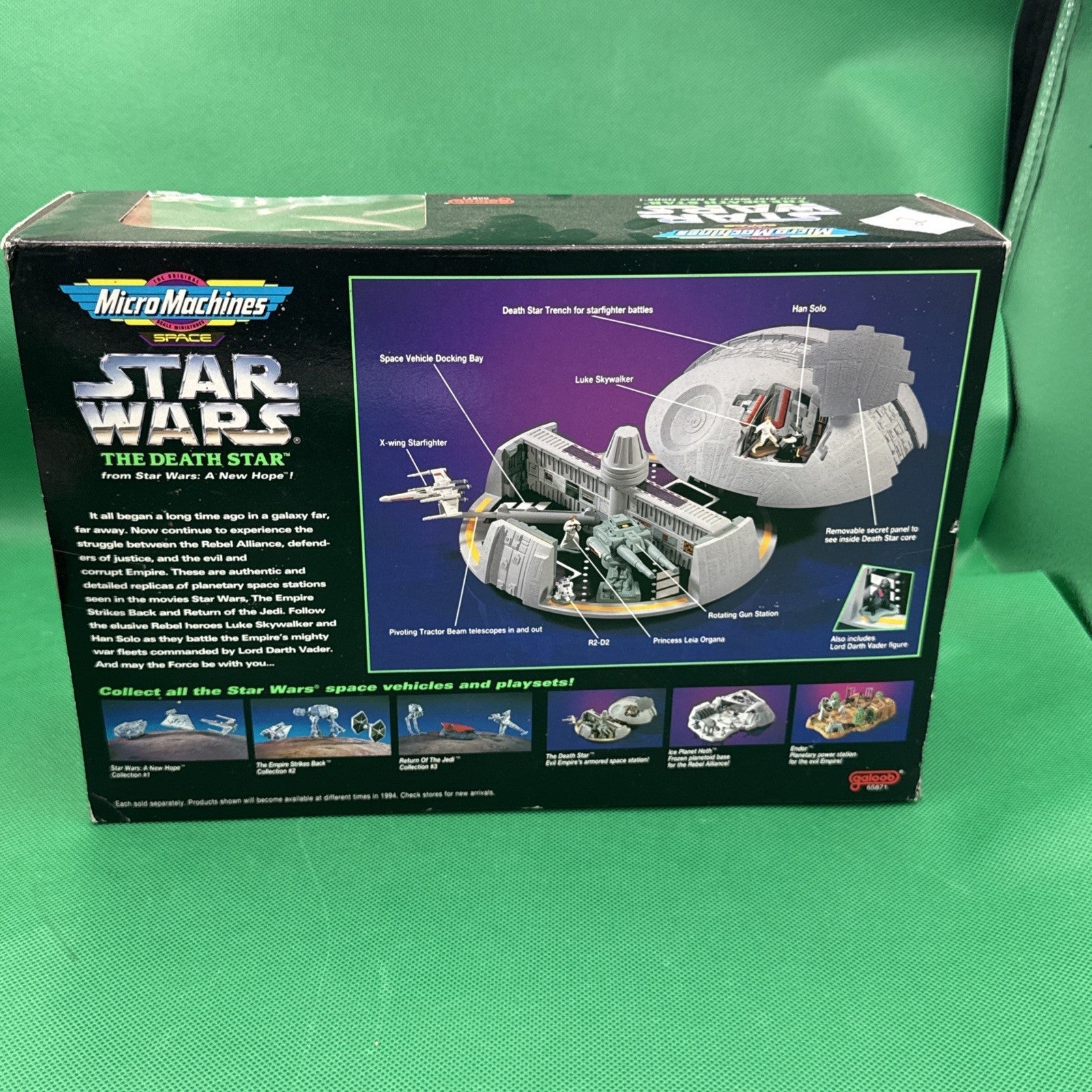 1994 Star Wars Micro Machines The Death Star Star Wars: A New Hope 65871 New - toyscardscomics