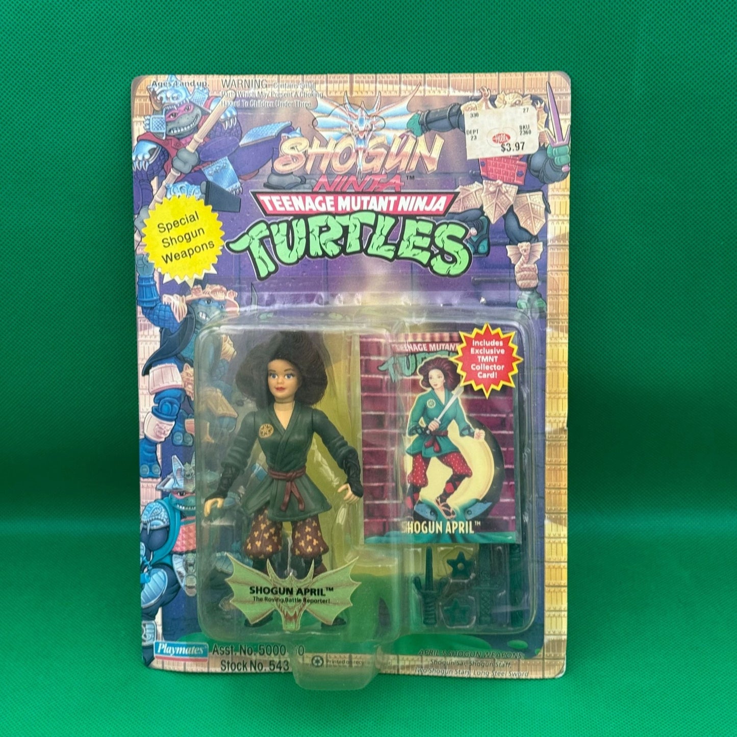 1994 Teenage Mutant Ninja Turtles Shogun April - toyscardscomics