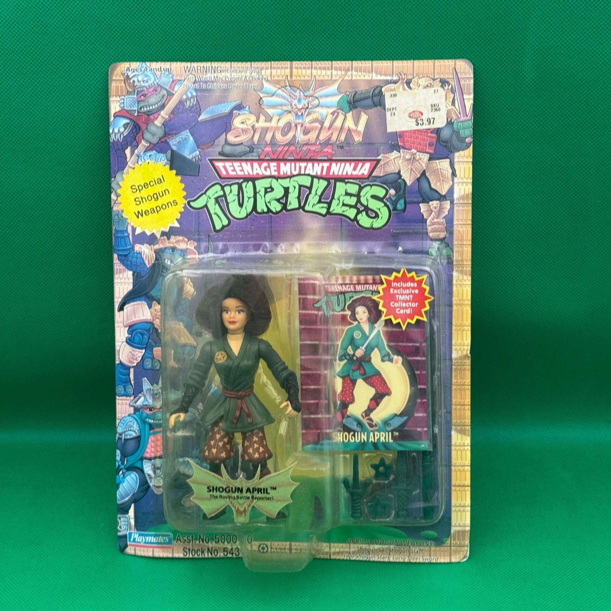 1994 Teenage Mutant Ninja Turtles Shogun April - toyscardscomics