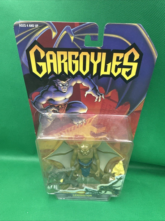 1995 Gargoyles Lexington With Firing Stinging Crossbow By Kenner - toyscardscomics