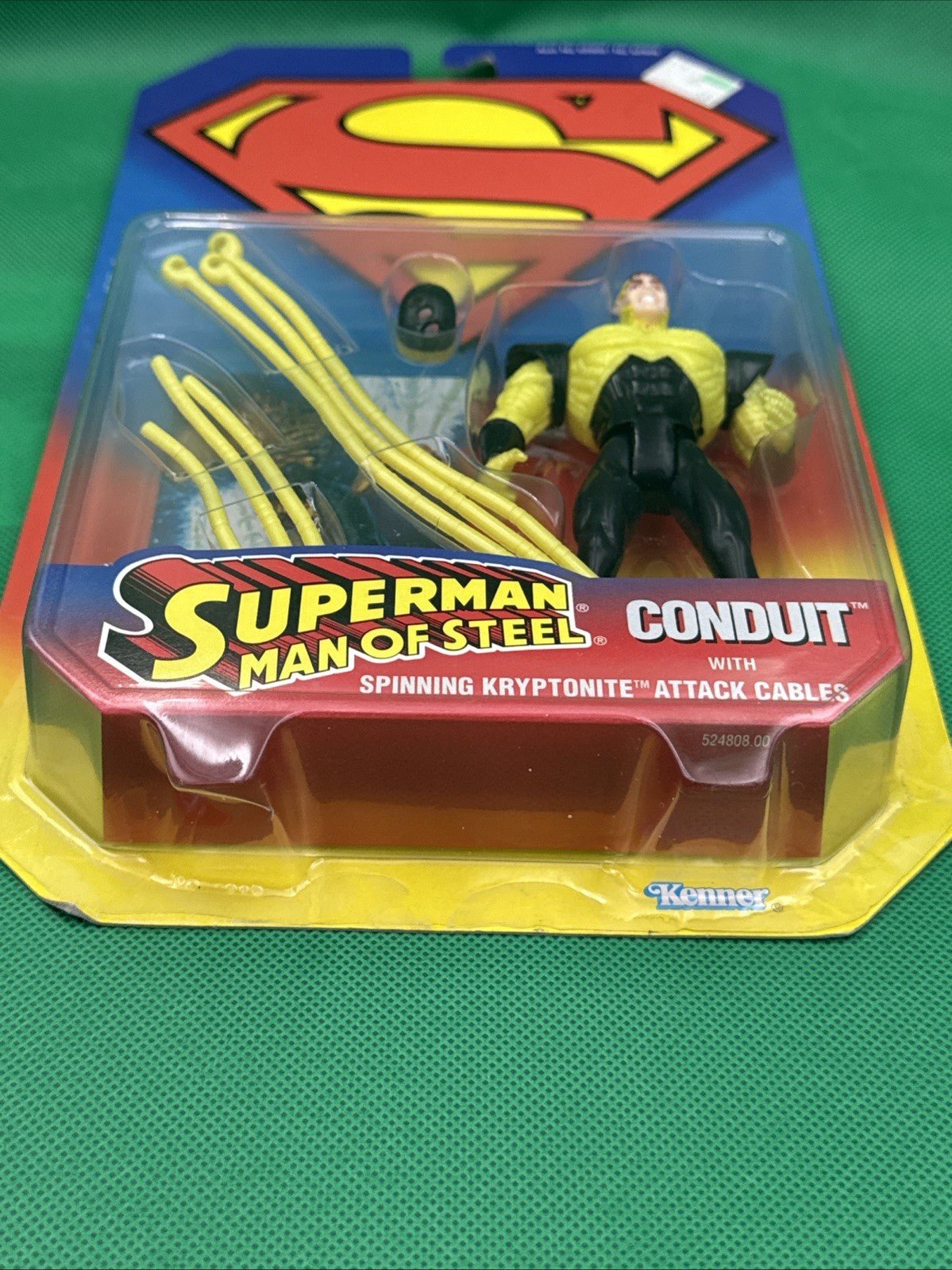 1995 Kenner | Superman Man of Steel | Conduit w/Spinning Cables | Figure Sealed - toyscardscomics