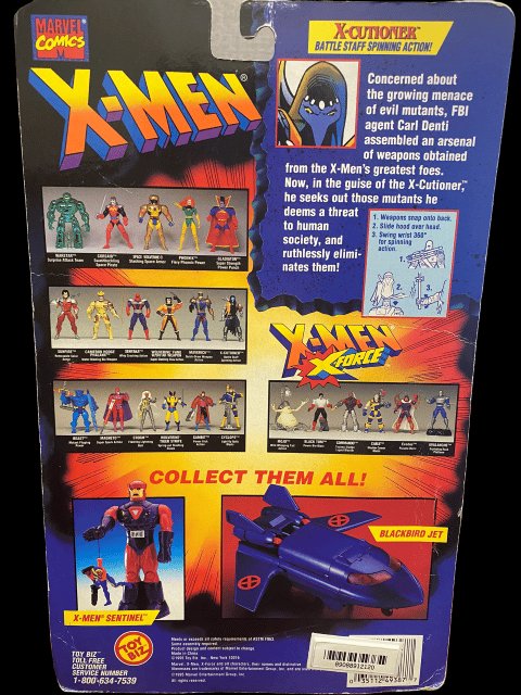 1995 - Marvel Comics X-Men X-Cutioner MOC - toyscardscomics