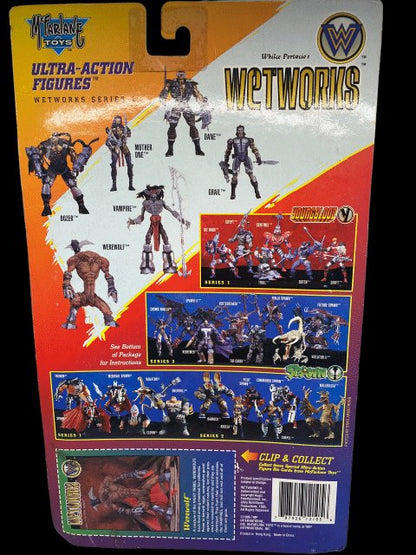 1995 - McFarlane Toys - Whilce Portacio Wetworks Ultra Action Figure "Werewolf" - MOC - toyscardscomics