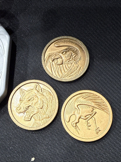 1995 Mighty Morphin Power Rangers Morpher Belt Buckle W/ Coins Complete - toyscardscomics