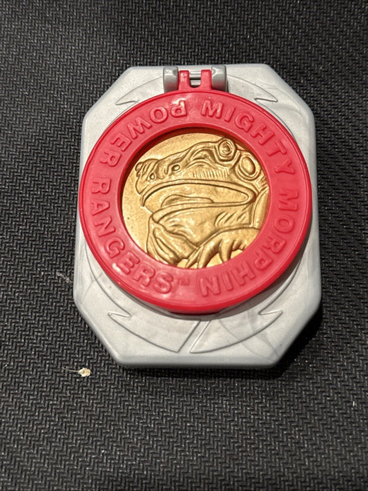 1995 Mighty Morphin Power Rangers Morpher Belt Buckle W/ Coins Complete - toyscardscomics
