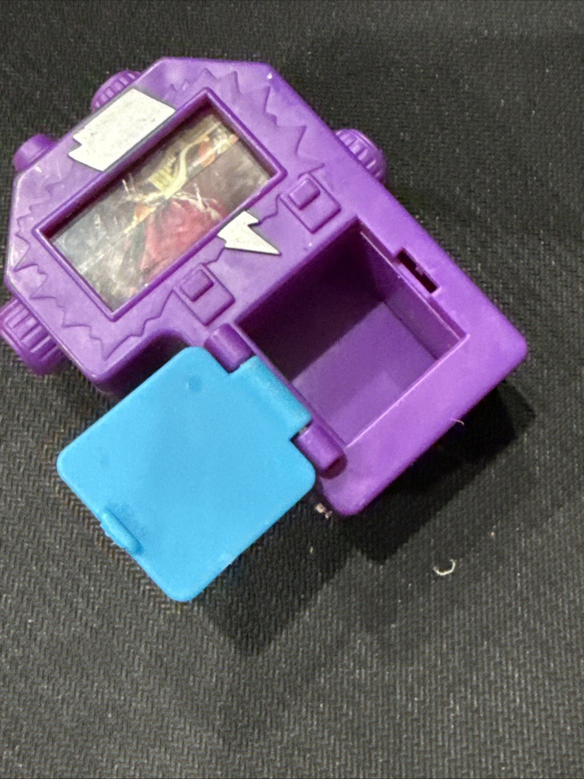 1995 Mighty Morphin Power Rangers The Movie McDonald's Viewer Toy Purple - toyscardscomics