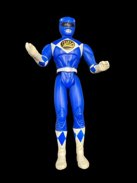 1995 - PR 4" Blue Ranger - Used - toyscardscomics