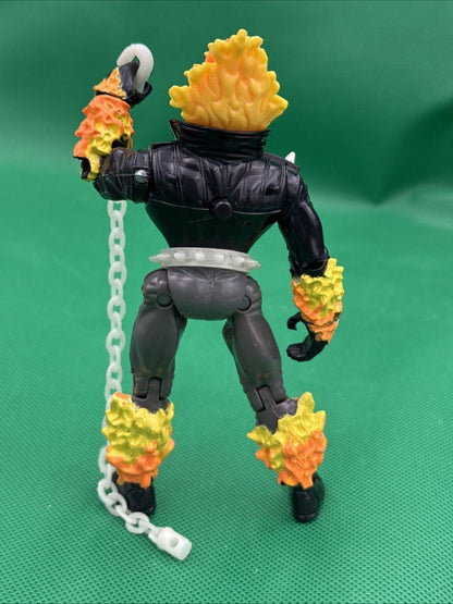 1995 Toy Biz The Original Ghost Rider Flame Glow In The Dark Exploding Chest - toyscardscomics