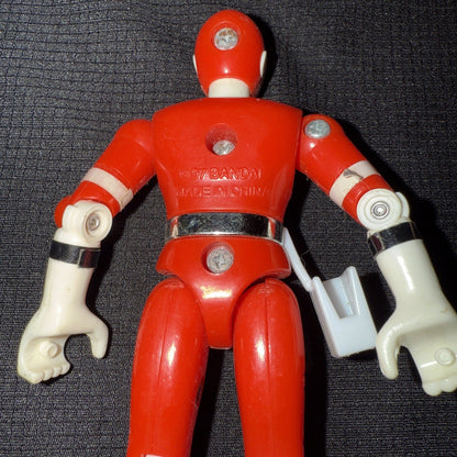 1996s [Rare] Gekisou Sentai Carranger Red Racer Figure - toyscardscomics