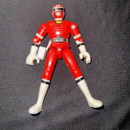 1996s [Rare] Gekisou Sentai Carranger Red Racer Figure - toyscardscomics