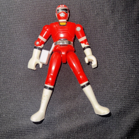 1996s [Rare] Gekisou Sentai Carranger Red Racer Figure - toyscardscomics
