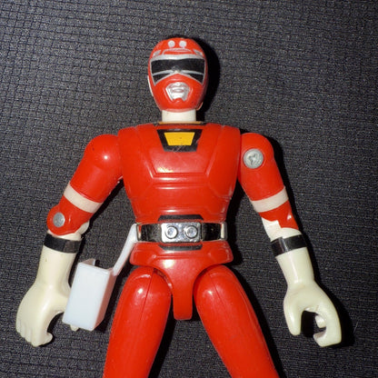 1996s [Rare] Gekisou Sentai Carranger Red Racer Figure - toyscardscomics