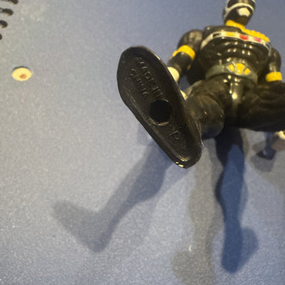 1997 Power Rangers In Space Battlized Action Figure! Black Ranger! - toyscardscomics