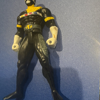 1997 Power Rangers In Space Battlized Action Figure! Black Ranger! - toyscardscomics