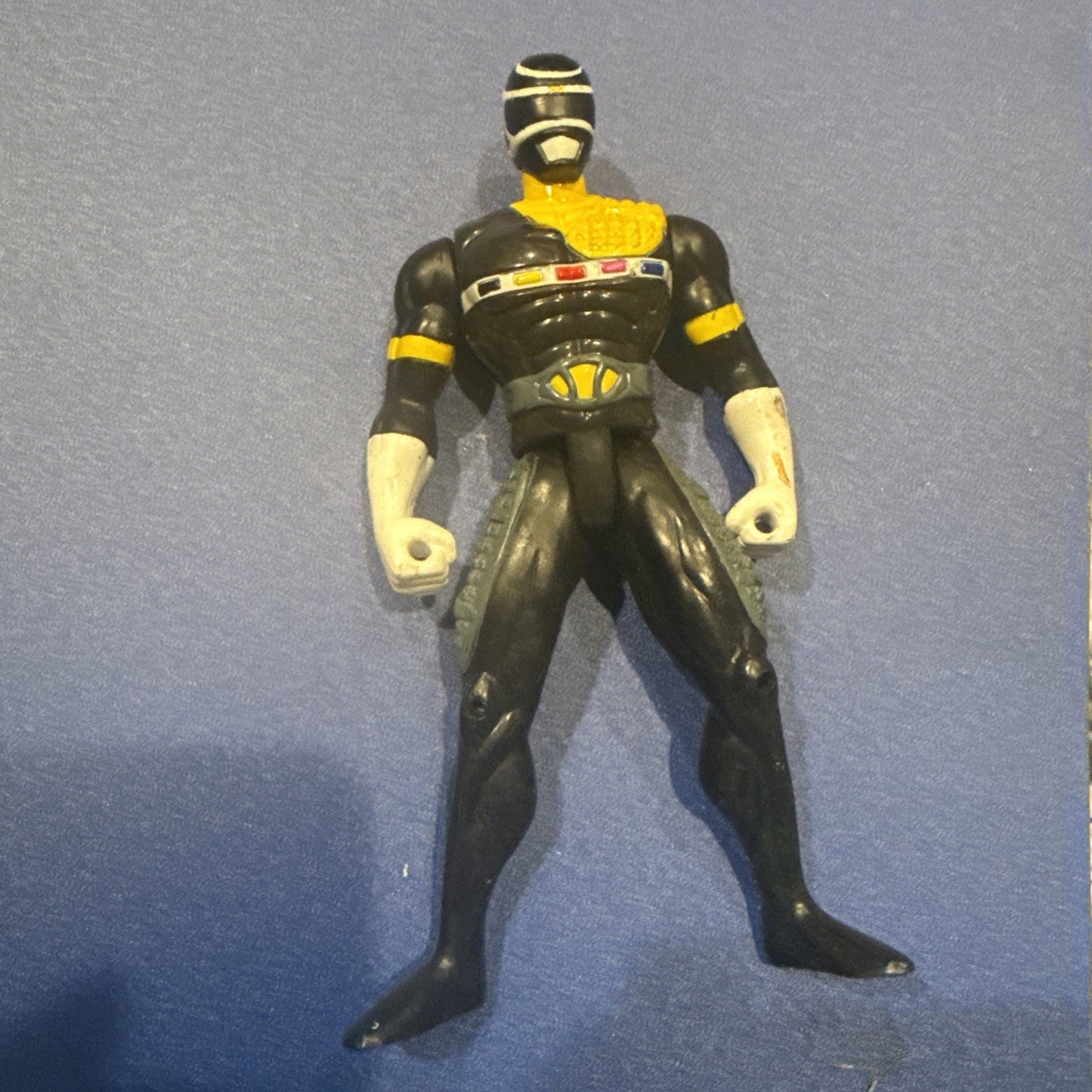 1997 Power Rangers In Space Battlized Action Figure! Black Ranger! - toyscardscomics