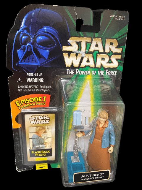 1998 - Star Wars Aunt Beru with Service Droid - MOC - toyscardscomics