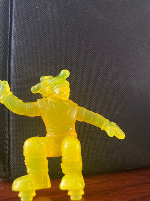 1998 Wendys Translucent Rubber Figure Boy Skateboarder Action Figure 3" no Board
