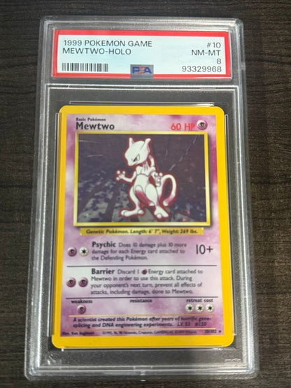1999 Pokemon Game Mewtwo - Holo - toyscardscomics