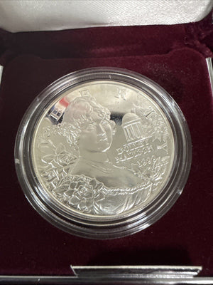 1999 S Dolly Madison COMMEMORATIVE SILVER DOLLAR PROOF COIN - COA
