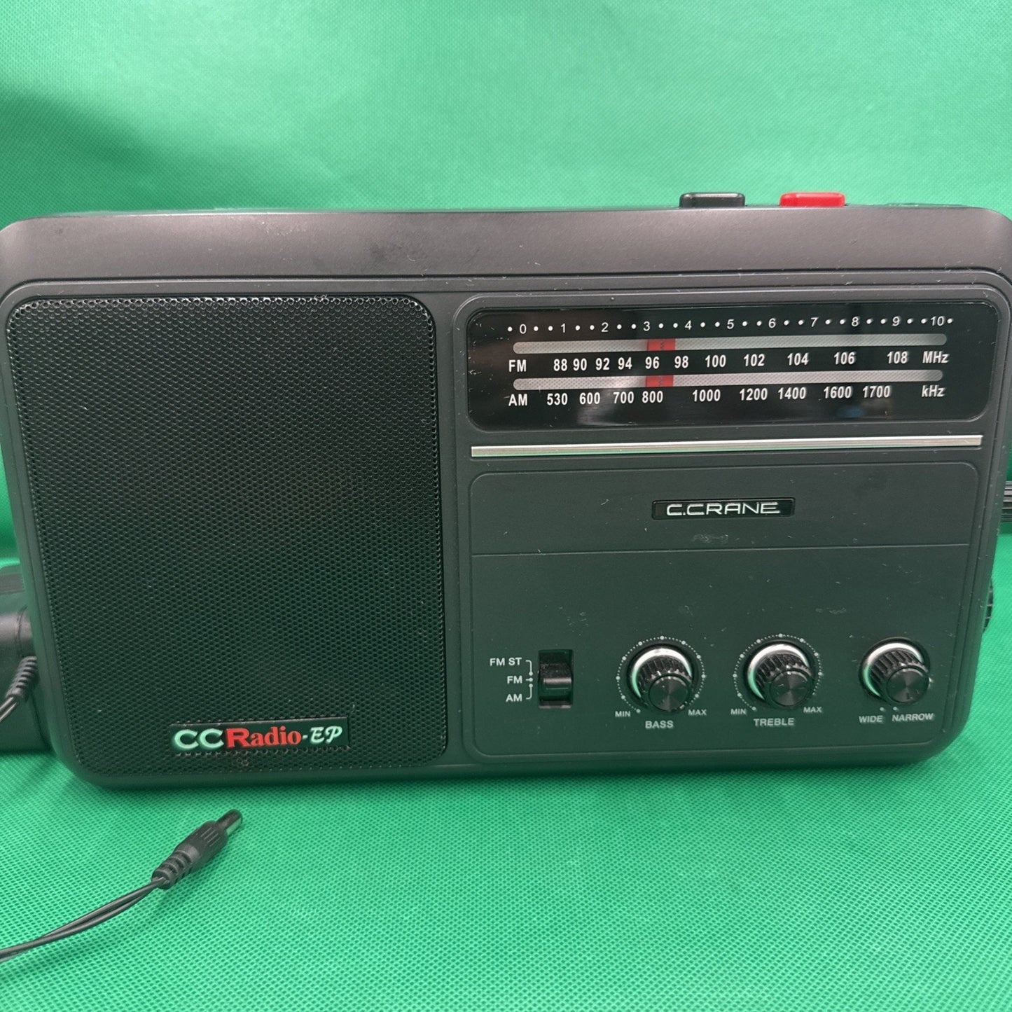 C.Crane Portable Radio EP Long Range AM FM Tested w/Power Cord Nice