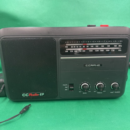 C.Crane Portable Radio EP Long Range AM FM Tested w/Power Cord Nice