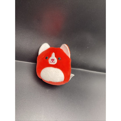 Squishmallow Squishville 2" Plush Mini RED CORGI Dog FITZ