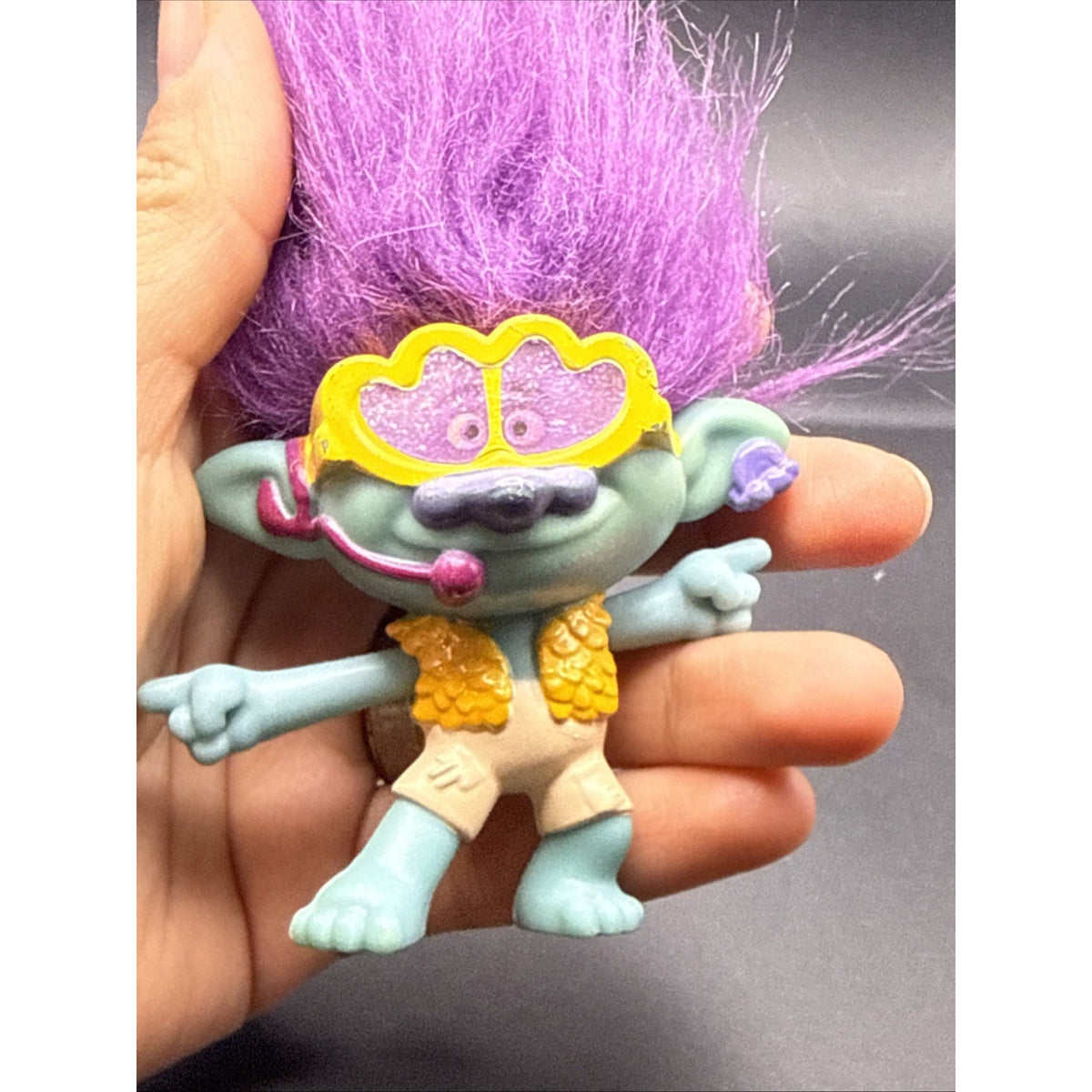 Trolls World Tour Party Branch McDonald's Happy Meal Toy Figure Glasses 2020