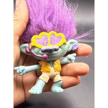 Trolls World Tour Party Branch McDonald's Happy Meal Toy Figure Glasses 2020