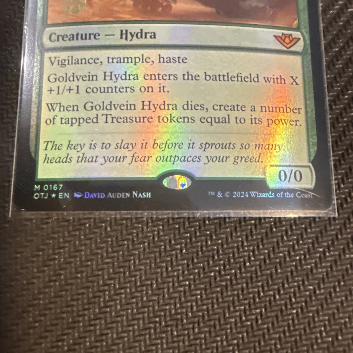 Goldvein Hydra (Extended Art) Outlaws of Thunder Junction Foil - Promo