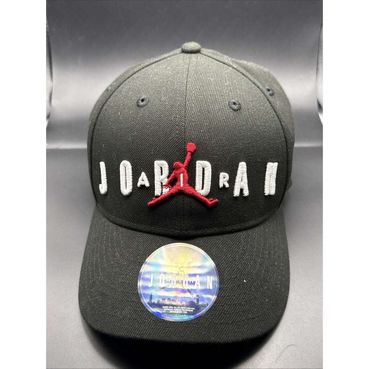 Nike Jordan Black Jumpman Air Cap Snapback Hat Youth Size 8-20