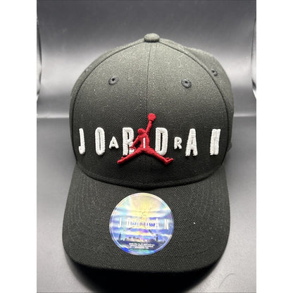 Nike Jordan Black Jumpman Air Cap Snapback Hat Youth Size 8-20