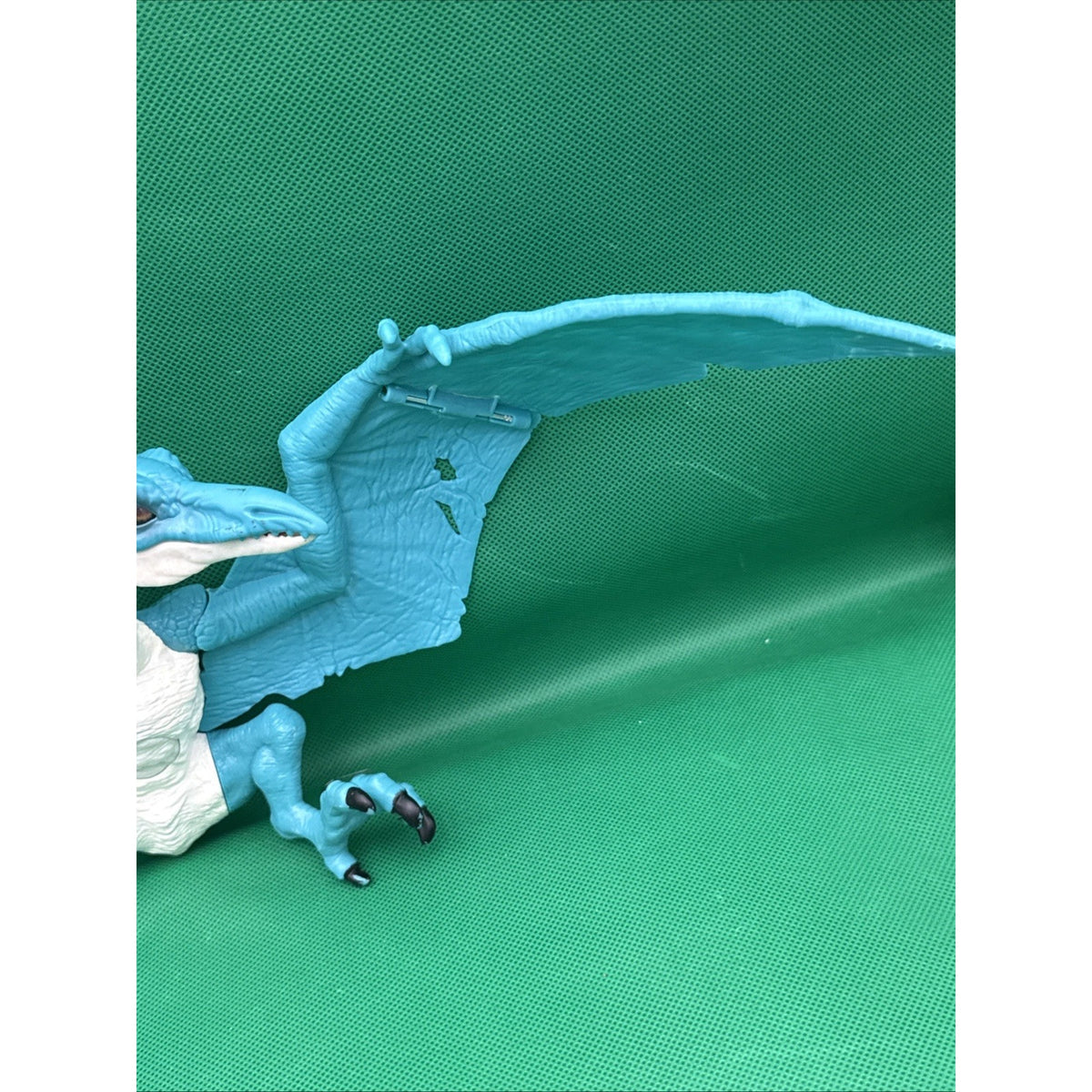 Blue & White Pteranodon Pterosaur Winged Flying Dinosaur Toy Figure