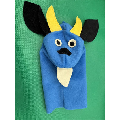 Baby Einstein Vincent Van Goat Hand Puppet Blue Felt - Excellent Condition!