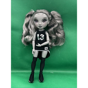 Rainbow High Nicole Steel Grayscale Fashion Shadow High Doll Athletic Attire