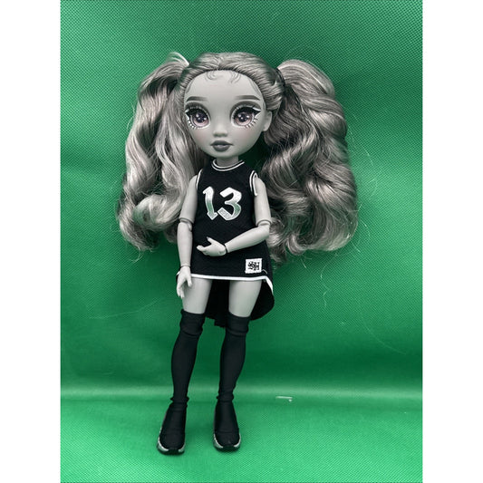 Rainbow High Nicole Steel Grayscale Fashion Shadow High Doll Athletic Attire