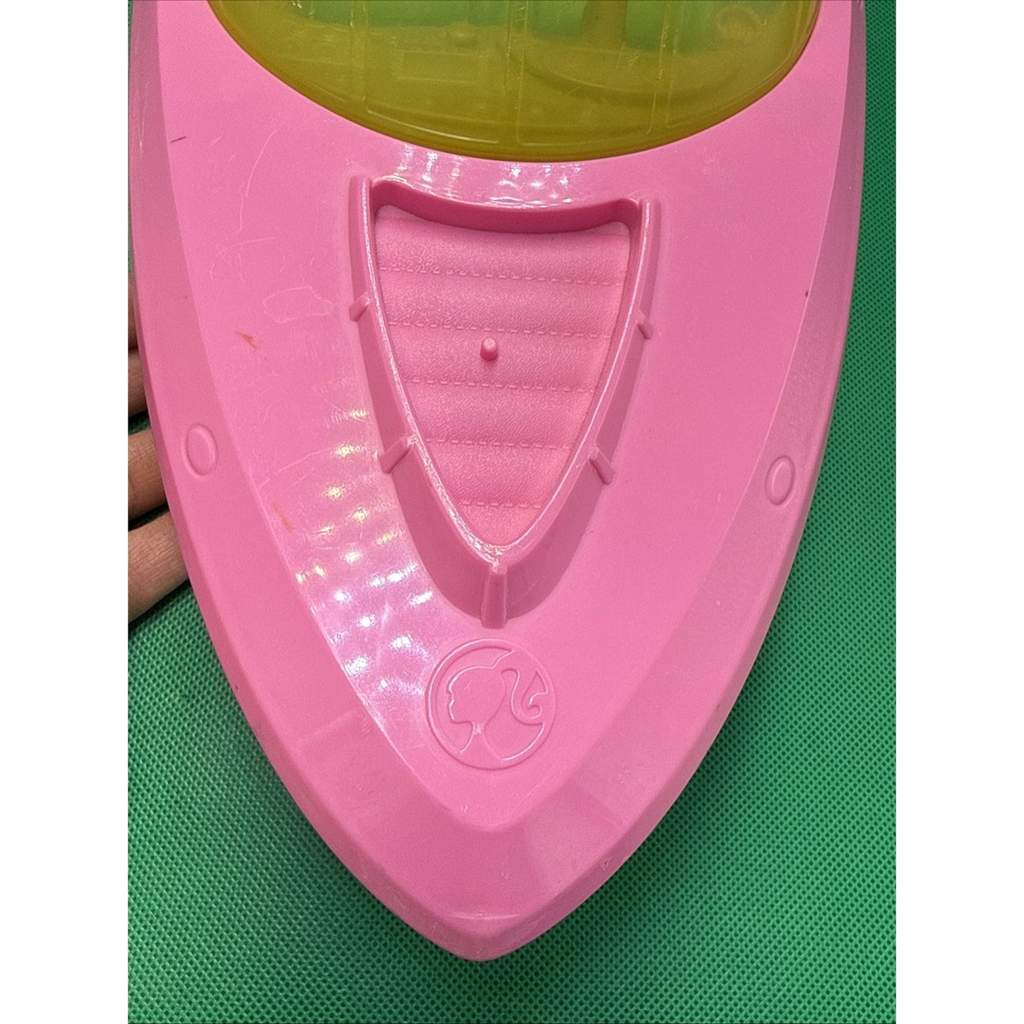 Barbie Pink Speedboat Toy Vehicle with Teal Hull and Swim Platform