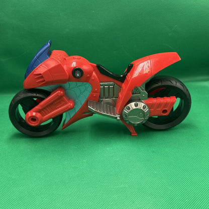 Marvel Super Hero Spiderman Red Swinging Speeder Motorcycle