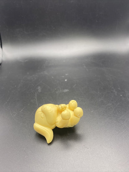 2" RAISING CANES CHICKEN FINGERS Puppy Dog Promotional Pencil Straw Topper Toy - toyscardscomics