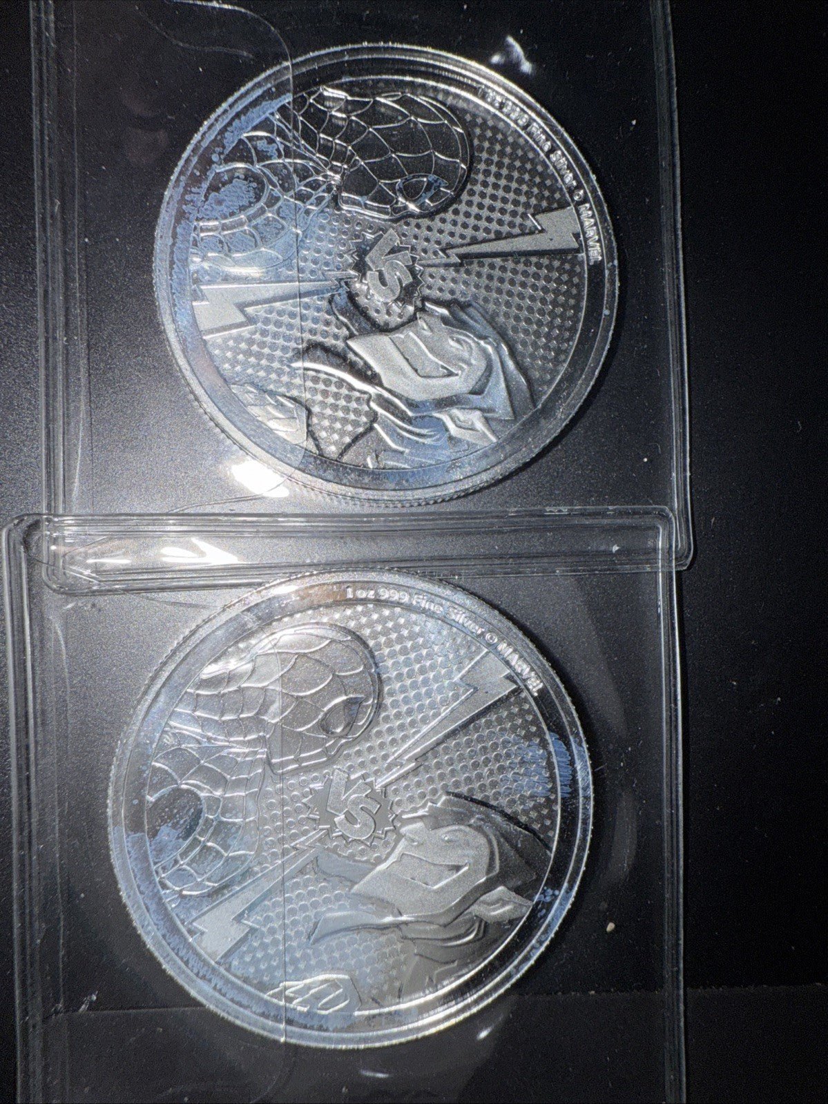 2 X 2024 Niue Marvel Spiderman vs Green Goblin BU 1oz 0.999 Pure Fine Silver - toyscardscomics