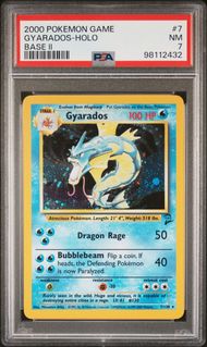 2000 POKEMON GAME BASE II 7 GYARADOS - HOLO - toyscardscomics