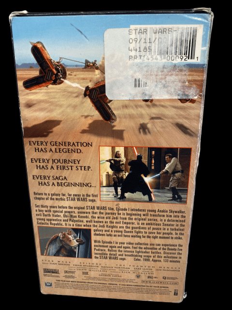 2000 - Star Wars Episode I "The Phantom Menace" - VHS Cassette - Used - toyscardscomics