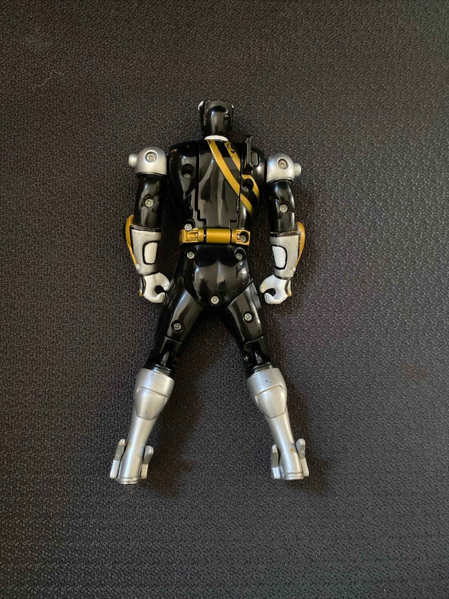 2001 Bandai Black Power Rangers Action Figure - toyscardscomics