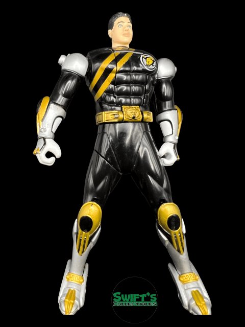 2001 - Power Ranger 6" Wild Force Spin Black Ranger Bandai - Used - toyscardscomics